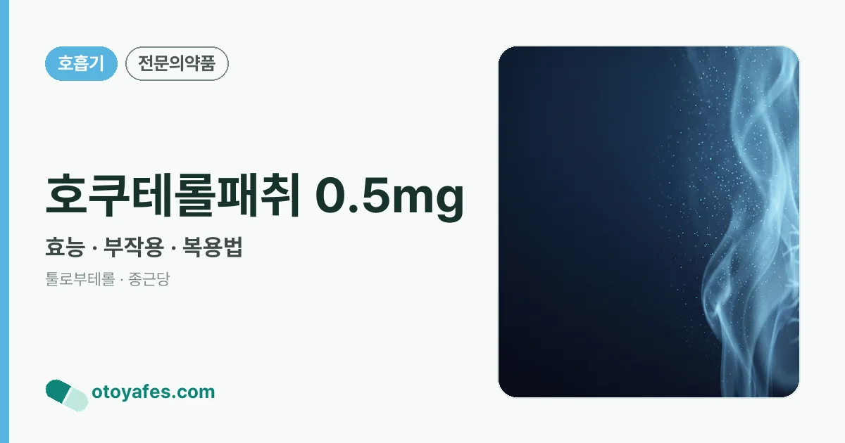 호쿠테롤패취 0.5mg 정리 썸네일