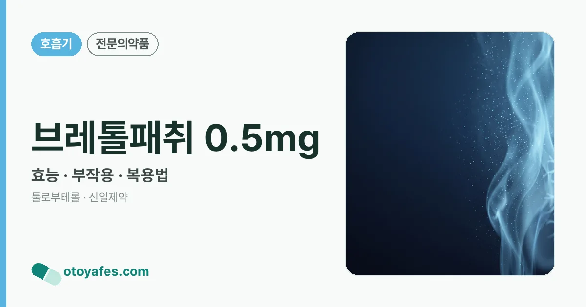 브레톨패취 0.5mg 정리 썸네일