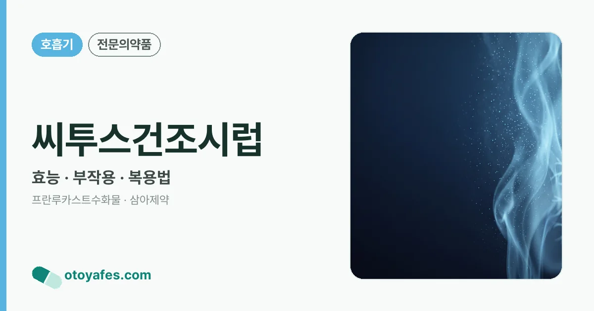 씨투스건조시럽 정리 썸네일