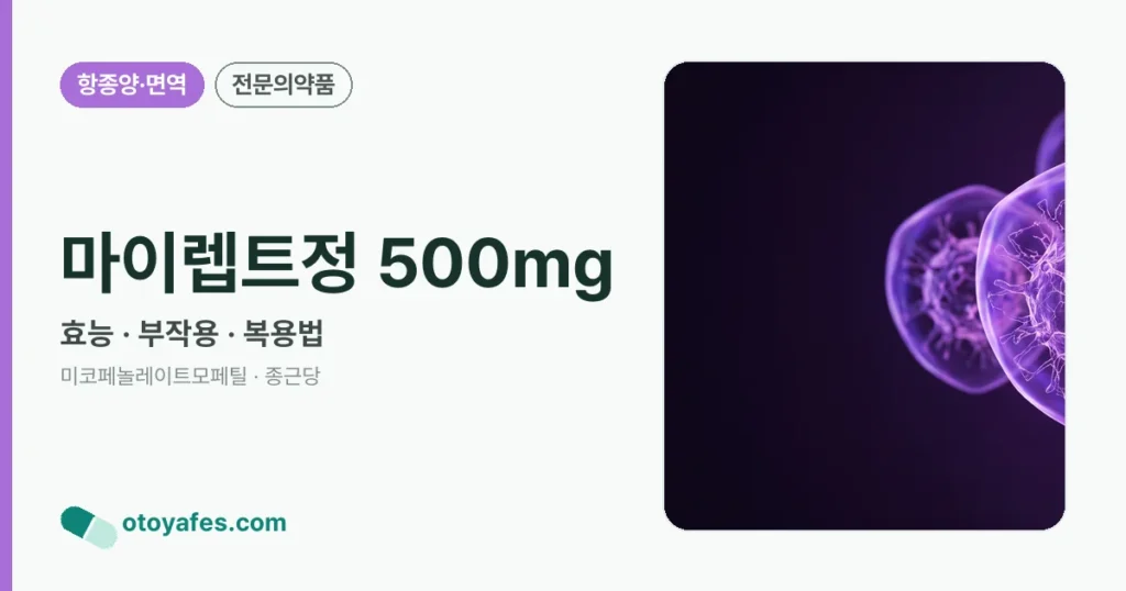 마이렙트정 500mg 정리 썸네일