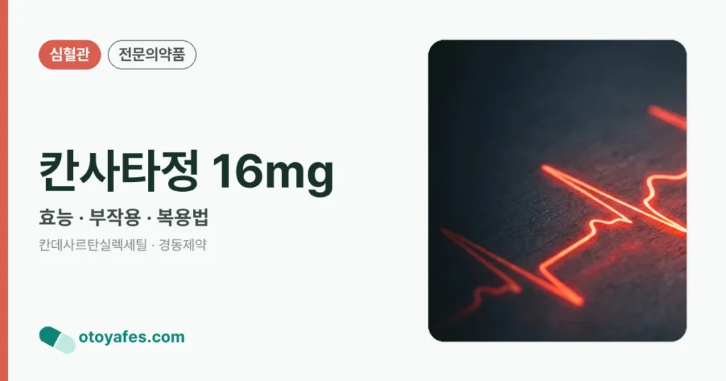 칸사타정 16mg 정리 썸네일