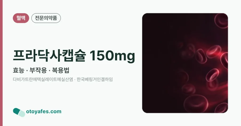 프라닥사캡슐 150mg 정리 썸네일