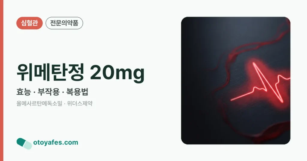 위메탄정 20mg 정리 썸네일