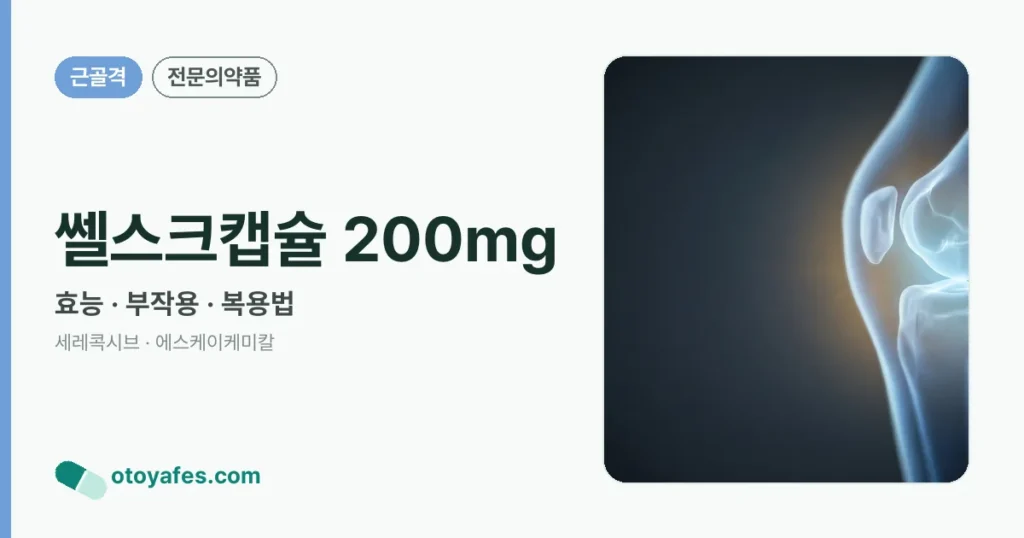 쎌스크캡슐 200mg 정리 썸네일