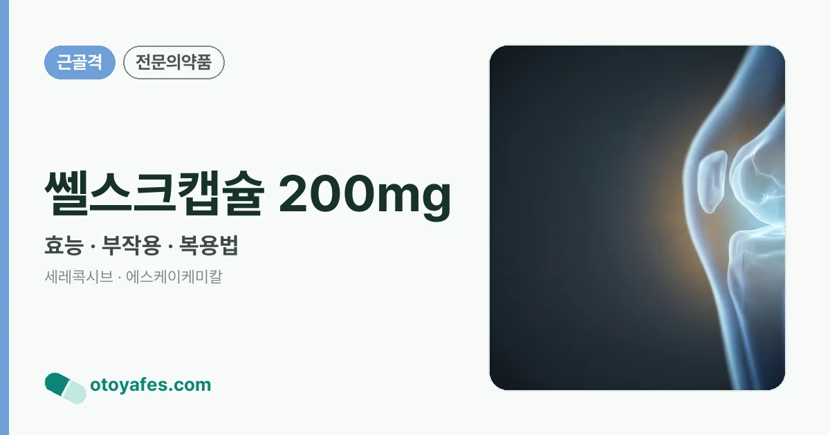 쎌스크캡슐 200mg 정리 썸네일