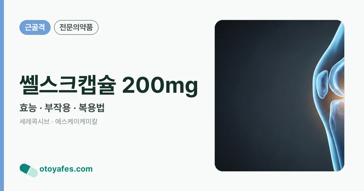 쎌스크캡슐 200mg 정리 썸네일