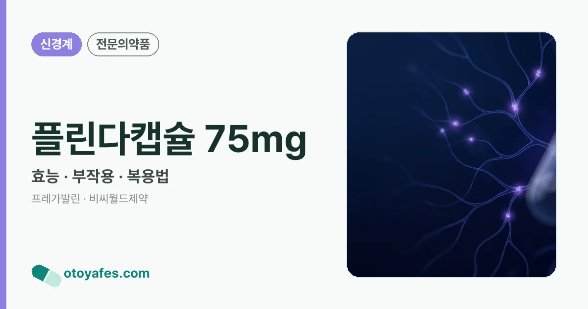 플린다캡슐 75mg 정리 썸네일