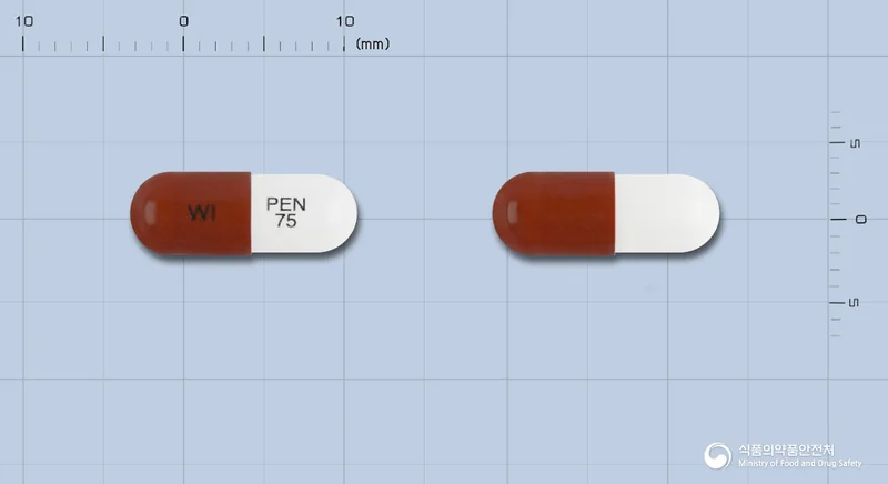 프리렙톨캡슐75mg 실물 사진