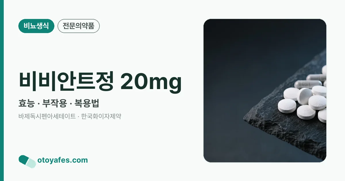 비비안트정 20mg 정리 썸네일
