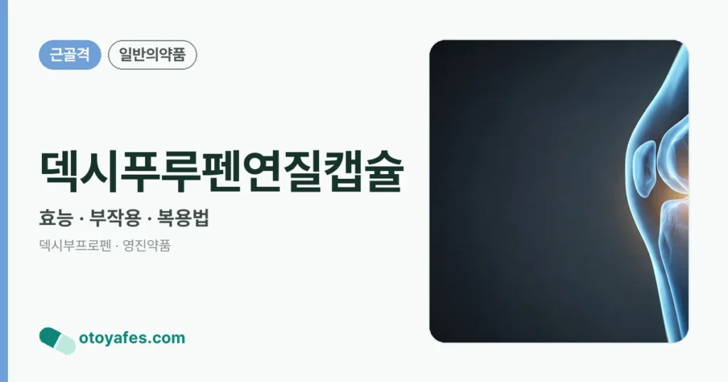 덱시푸루펜연질캡슐 정리 썸네일