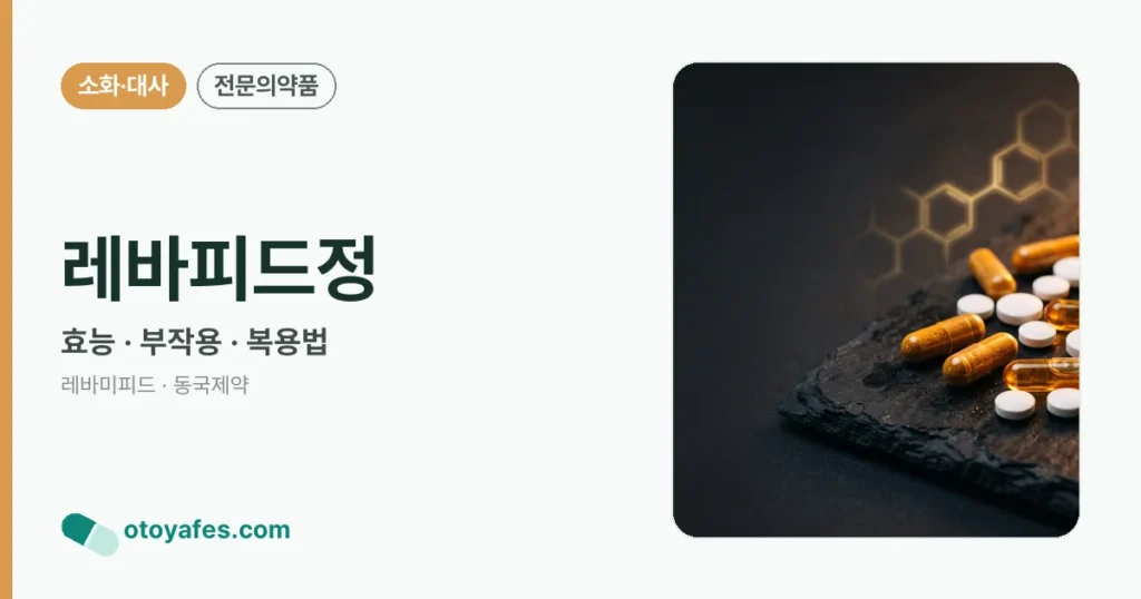 레바피드정 정리 썸네일