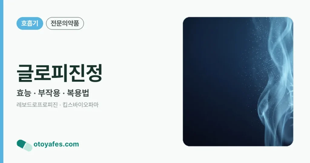 글로피진정 정리 썸네일