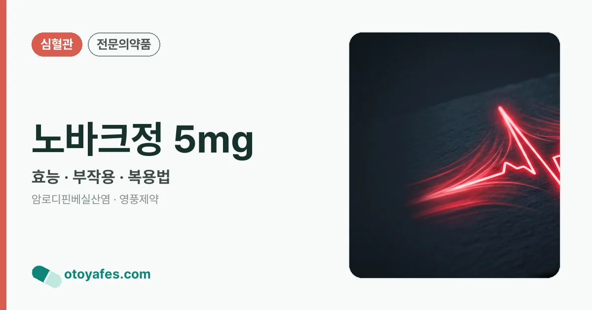 노바크정 5mg 정리 썸네일