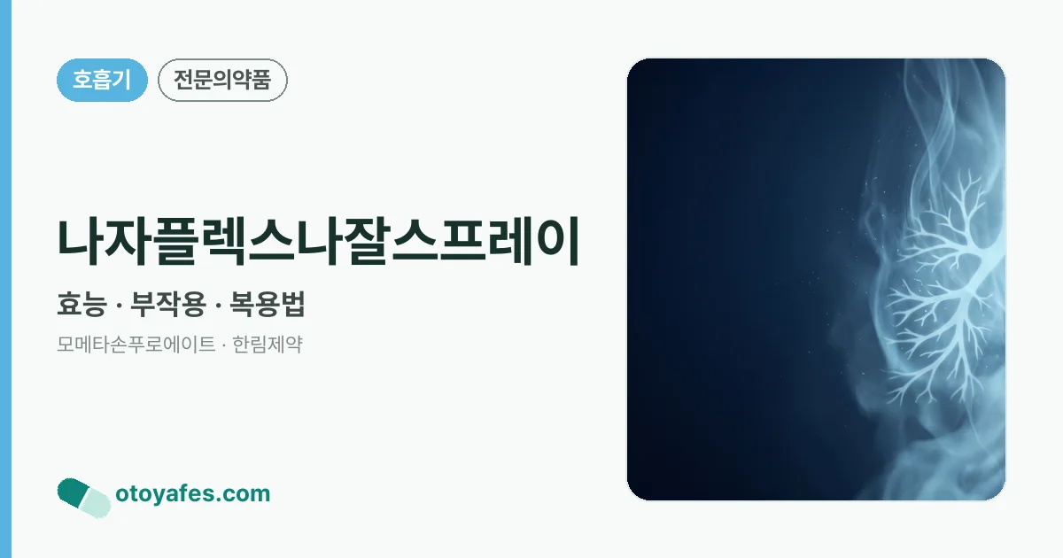 나자플렉스나잘스프레이 정리 썸네일