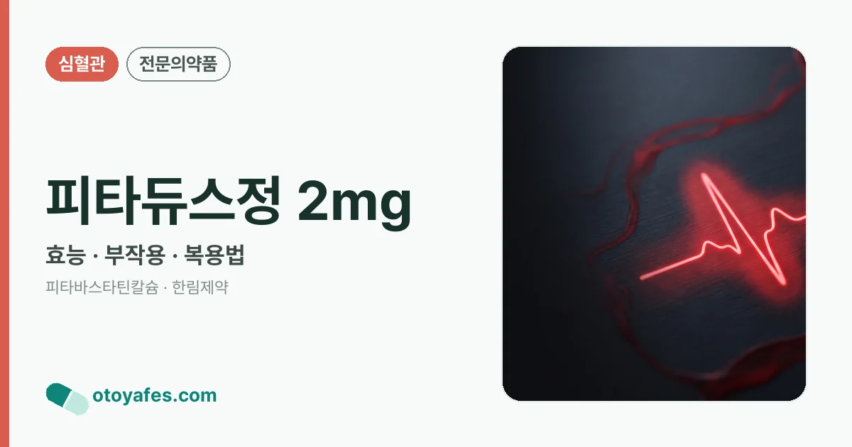 피타듀스정 2mg 정리 썸네일