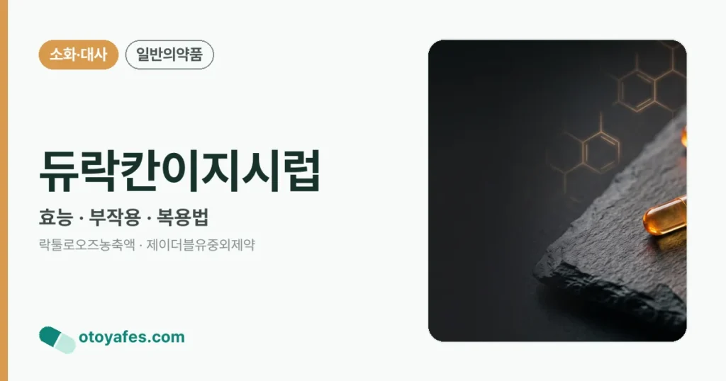 듀락칸이지시럽 정리 썸네일