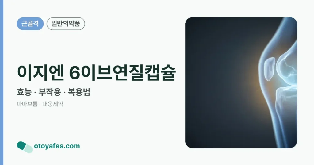 이지엔 6이브연질캡슐 정리 썸네일