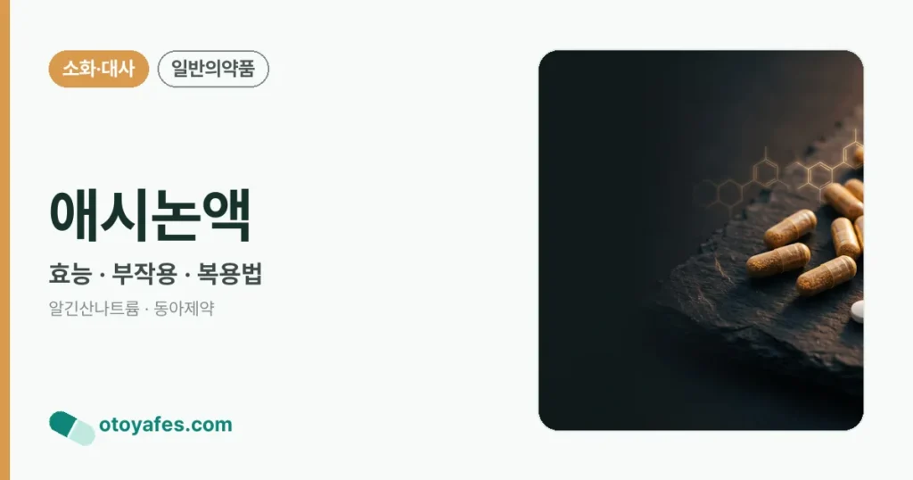 애시논액 정리 썸네일
