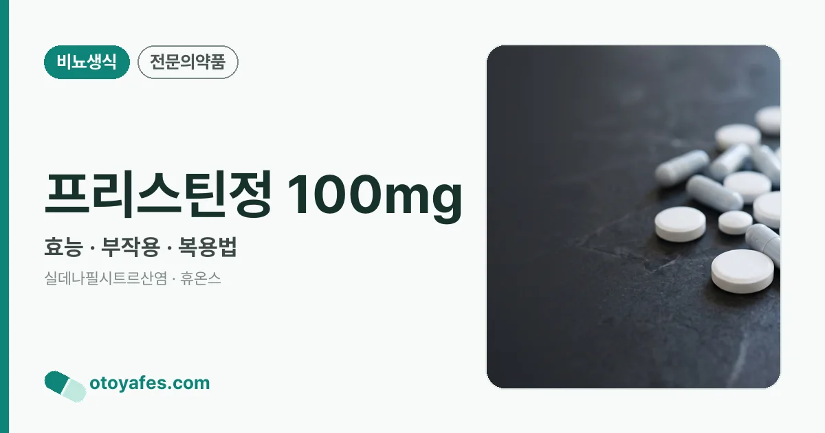 프리스틴정 100mg 정리 썸네일