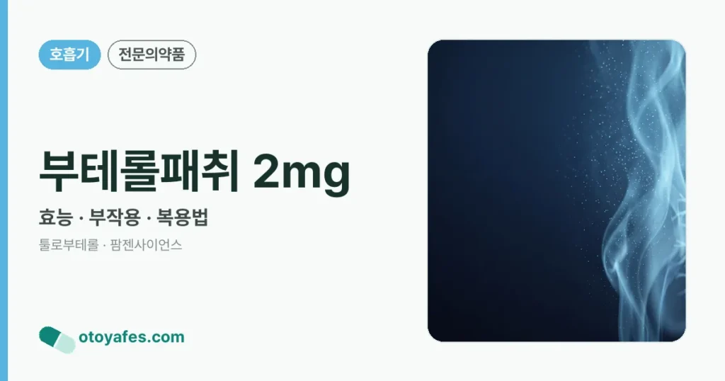부테롤패취 2mg 정리 썸네일