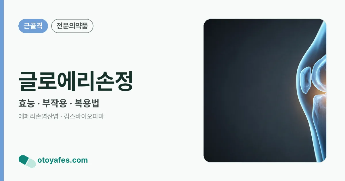 글로에리손정 정리 썸네일