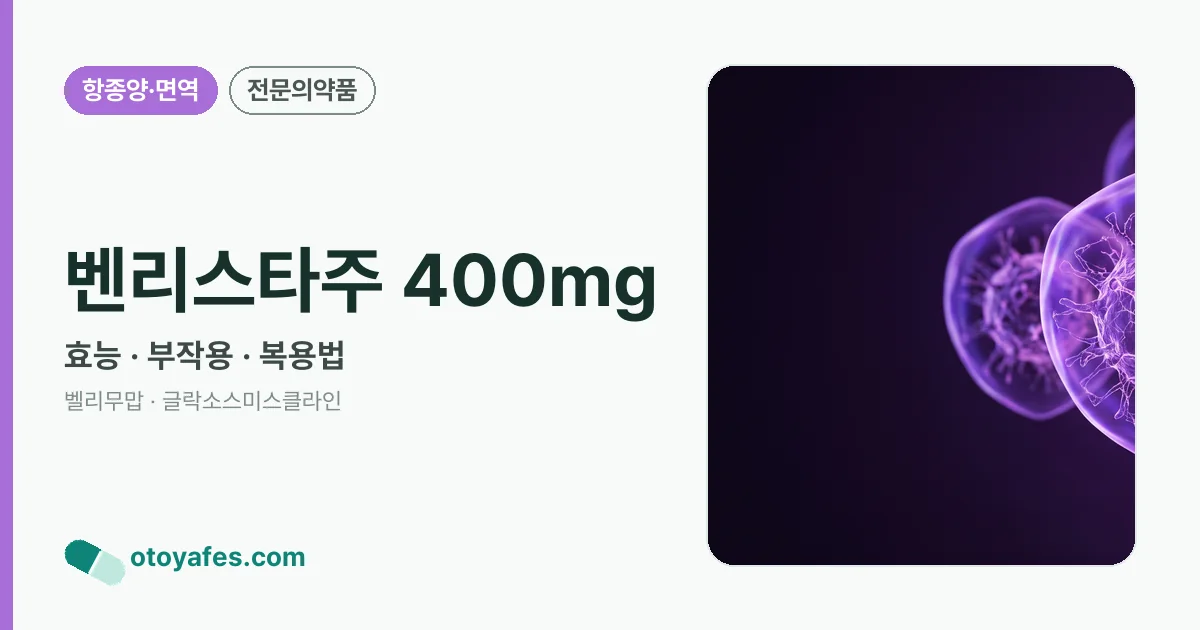 벤리스타주 400mg 정리 썸네일