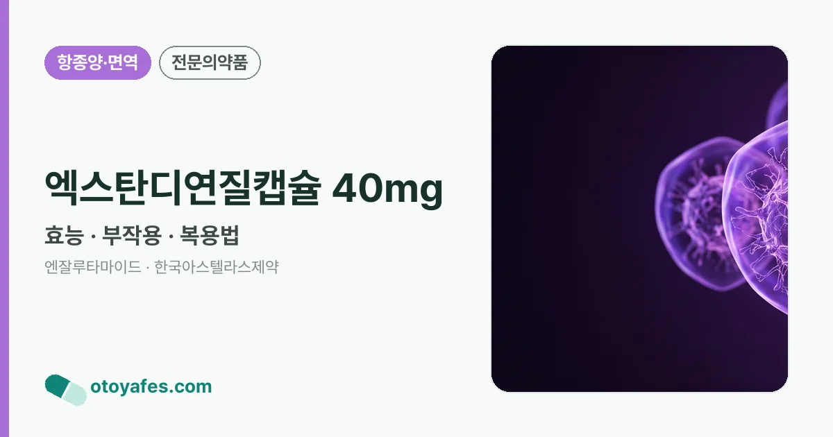 엑스탄디연질캡슐 40mg 정리 썸네일