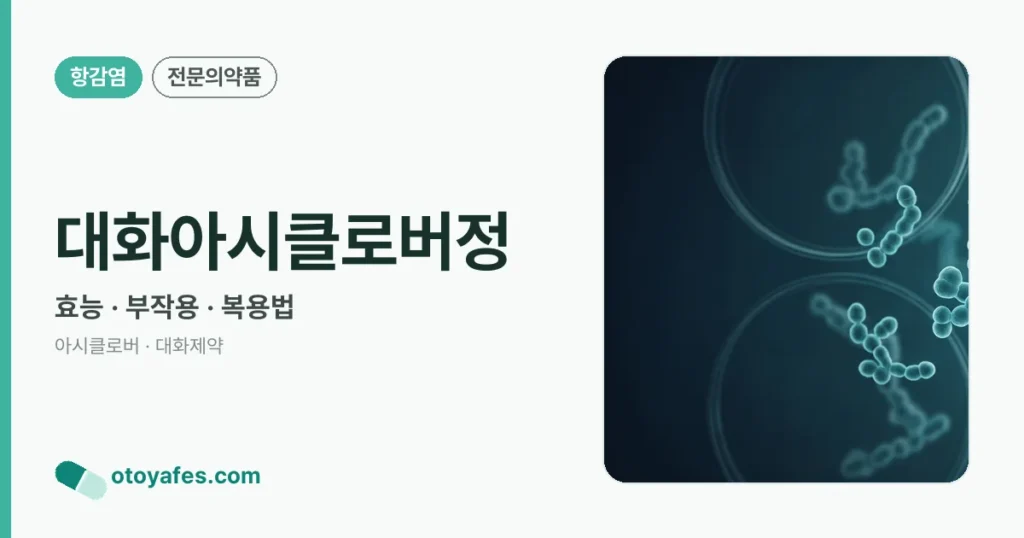 대화아시클로버정 정리 썸네일