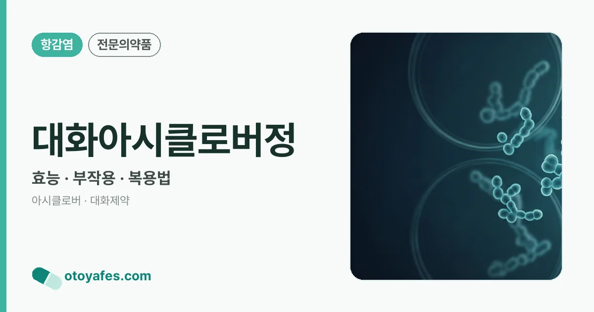 대화아시클로버정 정리 썸네일