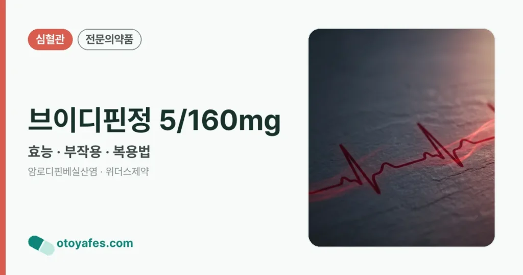 브이디핀정 5/160mg 정리 썸네일
