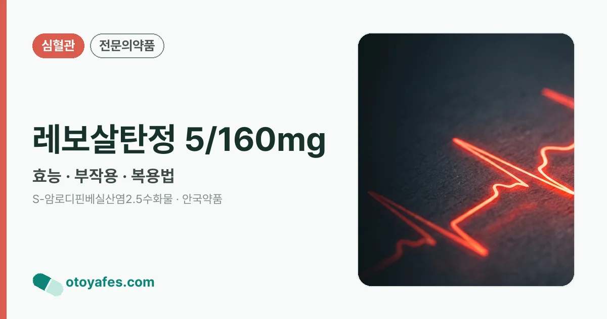 레보살탄정 5/160mg 정리 썸네일