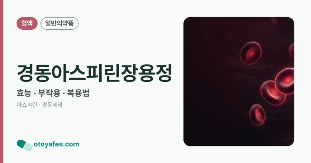 경동아스피린장용정 정리 썸네일