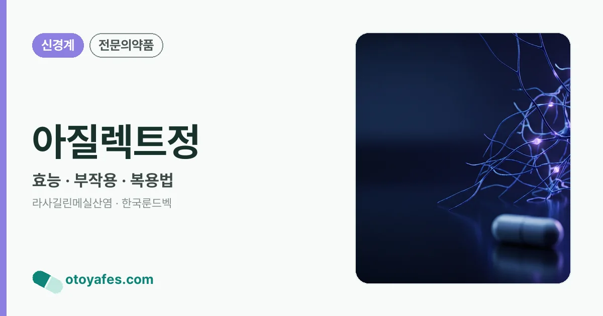 아질렉트정 정리 썸네일