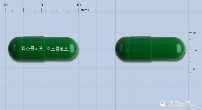 엑스콜코프캡슐 실물 사진