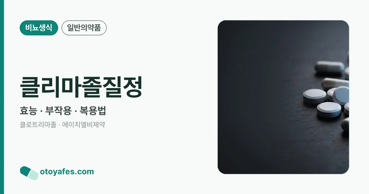 클리마졸질정 정리 썸네일