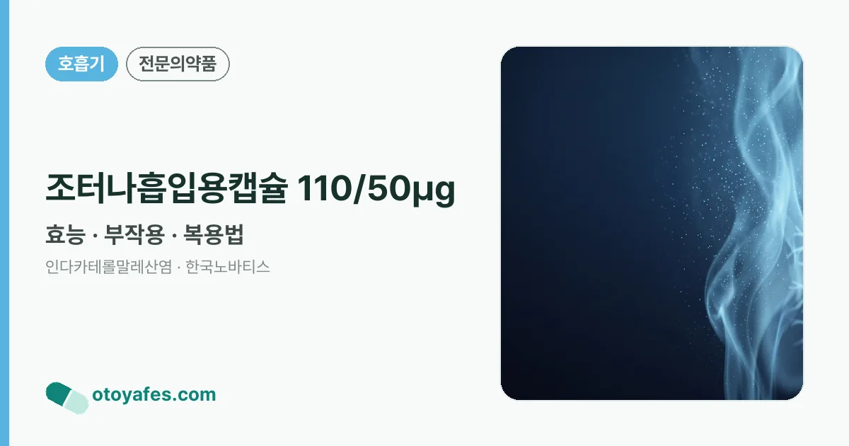 조터나흡입용캡슐 110/50㎍ 정리 썸네일
