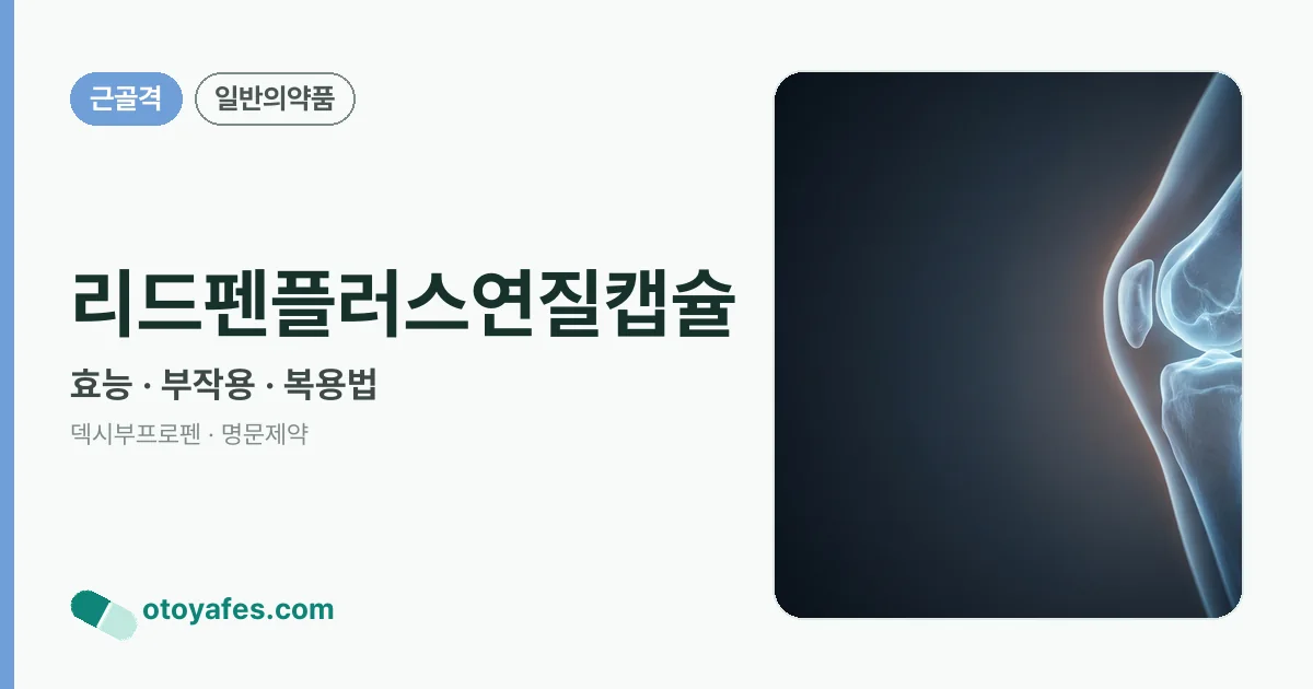 리드펜플러스연질캡슐 정리 썸네일