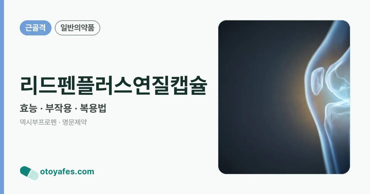 리드펜플러스연질캡슐 정리 썸네일