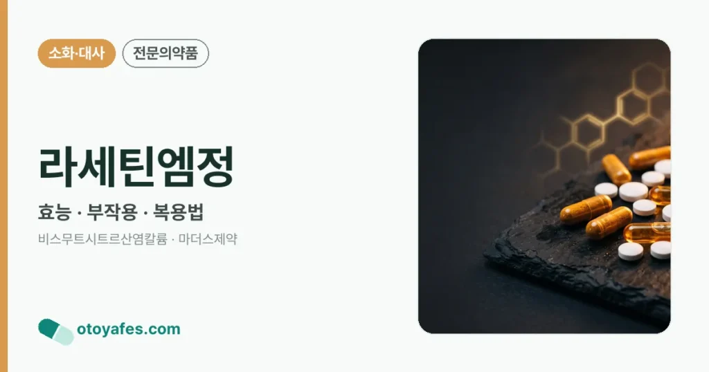 라세틴엠정 정리 썸네일