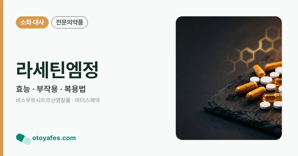 라세틴엠정 정리 썸네일
