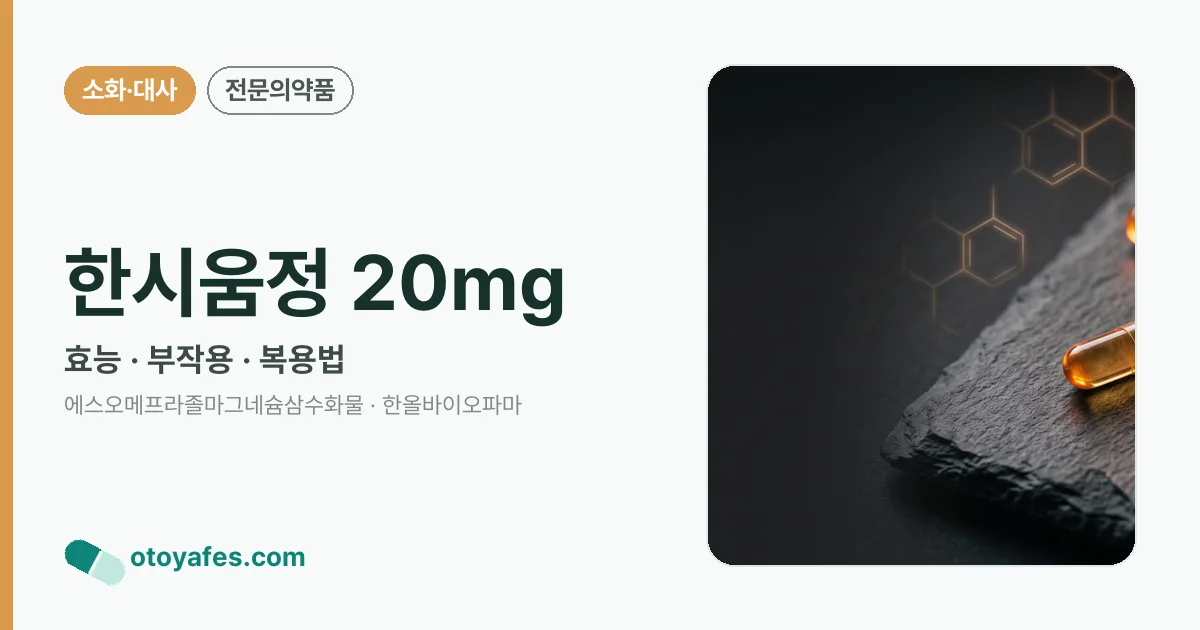 한시움정 20mg 정리 썸네일