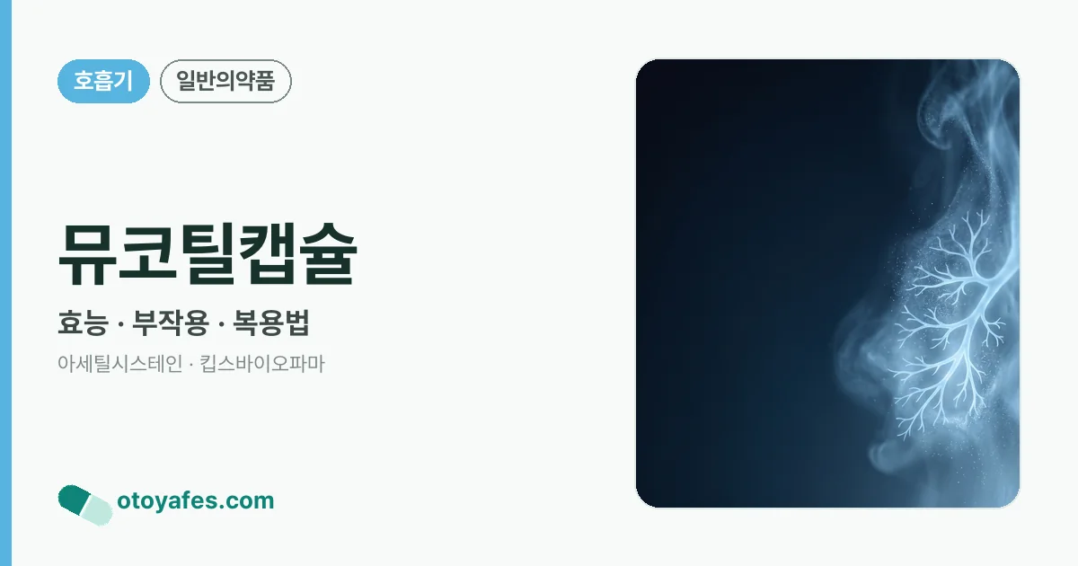 뮤코틸캡슐 정리 썸네일