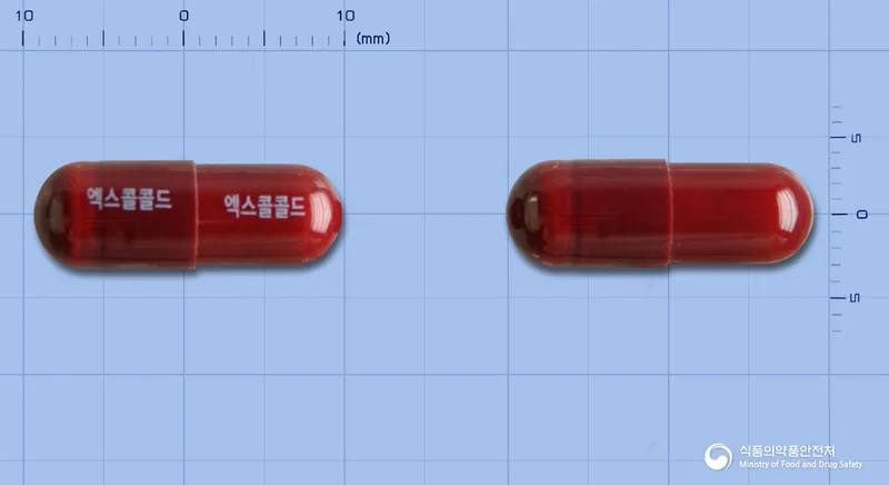 엑스콜콜드에프캡슐 실물 사진