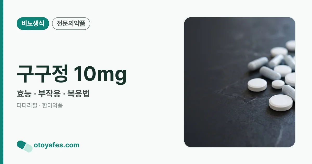 구구정 10mg 정리 썸네일