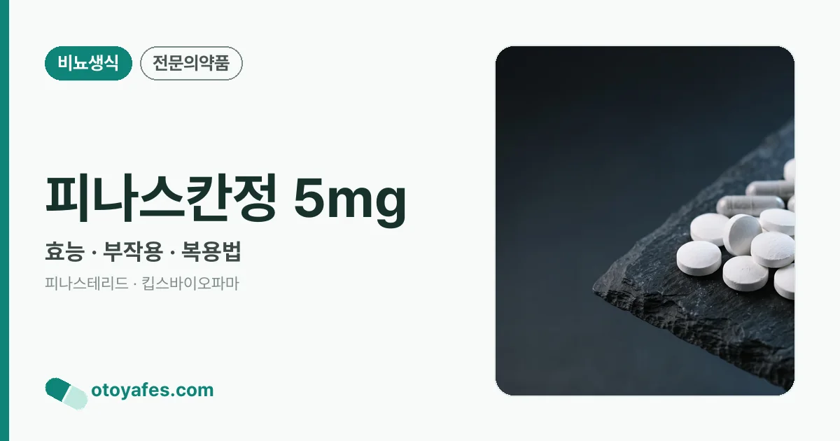 피나스칸정 5mg 정리 썸네일