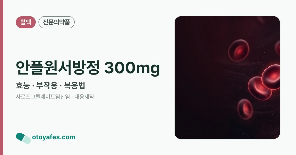 안플원서방정 300mg 정리 썸네일