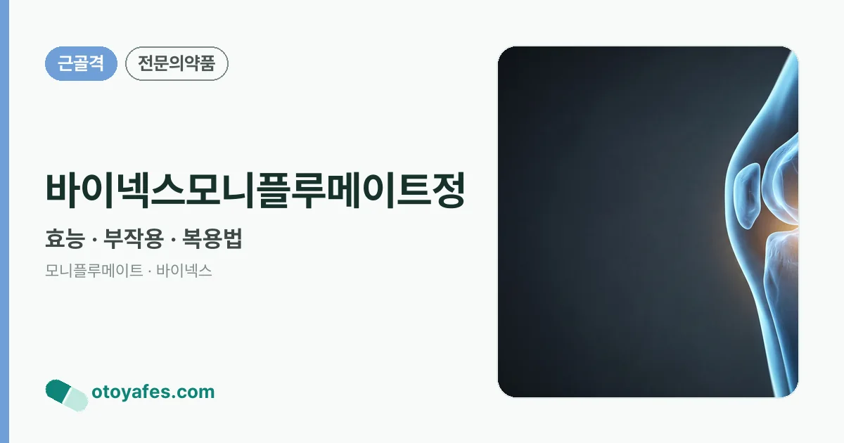 바이넥스모니플루메이트정 정리 썸네일