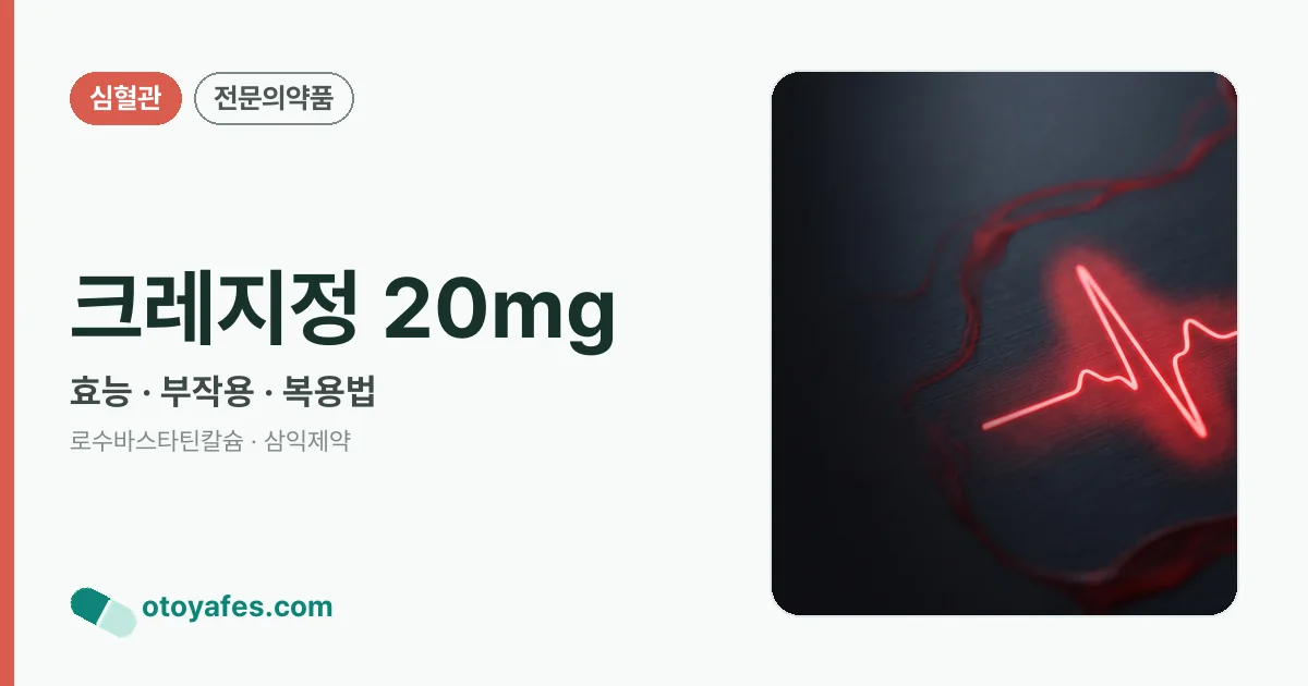 크레지정 20mg 정리 썸네일