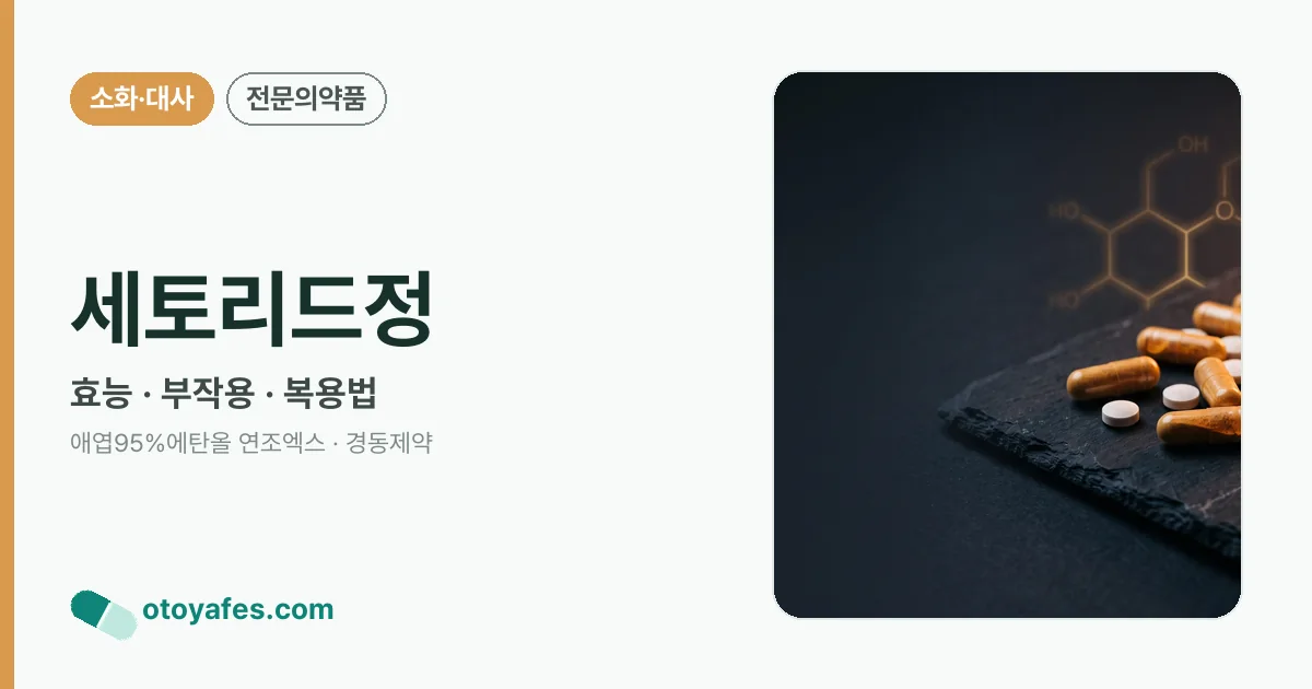 세토리드정 정리 썸네일
