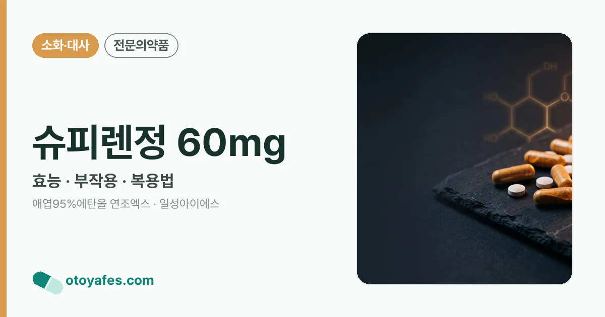 슈피렌정 60mg 정리 썸네일